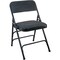 Flash Furniture Advantage Black Padded Metal Folding Chair, Black 1" Fabric Seat DPI903F-BLKBLK - alternate 1